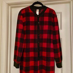 Pottery Barn Teen Red Buffalo Onesie - M/L - NWOT